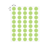 Nevs 1/2" Color Coding Dots Lime - Sheet Form DOT-12M Lime